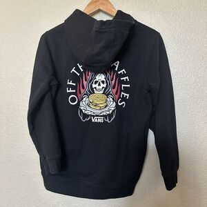 Vans Off The Waffles Crew Neck Sweatshirt Pullover Boys Large Skateboarding